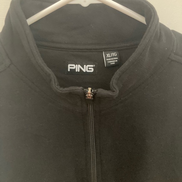 PING Black Zip-Up Men's Sweater - Picture 2 of 5